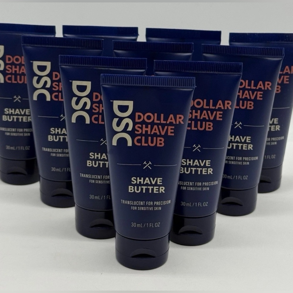 Dollar Shave Club Men's Shave Butter 1oz Travel Size Tubes. 12 Tubes New Sealed